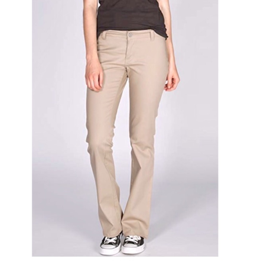 Dickies Worker Khaki Pants Low rise bootcut Size 15 NWT